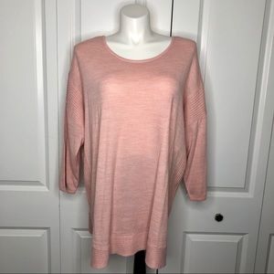New Dressbarn Design History Light Pink Sweater 3XL
